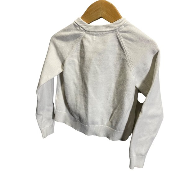 Vineyard Vines Kids Cardigan White Long Sleeve Button Front 4t - Picture 2 of 4